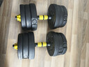 华亚（HUAYA） 哑铃男士杠铃套装可调节环保包胶手铃亚玲家用运动锻炼健身器材 一副两只总重20kg两用款【热销大众选择】 实拍图