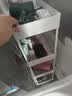 密林 缝隙置物架卧室宿舍收纳移动卫生间厨房夹缝储物架4层白色22cm   实拍图