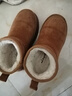 红蜻蜓雪地靴秋冬厚底增高加绒百搭棉鞋保暖短靴女靴WTC45787驼色36 实拍图
