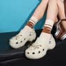 【准新品】卡骆驰（crocs）女鞋厚底云朵洞洞鞋户外休闲时尚一脚蹬沙滩鞋 206750-001 36-37   实拍图