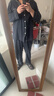 京东京造【10A抑菌】A类一等品50支纯棉睡衣男睡衣秋冬情侣家居服深灰2XL 实拍图