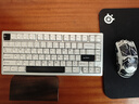 WOB rainy75客制化键盘三模铝坨坨机械键盘cnc电脑无线蓝牙游戏电竞外设雨 星河银-阳极-无光/紫薇轴/钢化玻璃 实拍图