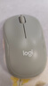罗技（Logitech）M221 轻音鼠标 无线鼠标 办公鼠标 对称鼠标 带无线微型接收器 雾霭蓝 实拍图