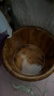 川柏香实木泡脚桶木桶洗脚盆木桶家用足浴桶泡脚木质香柏木碳化木制脚盆 26cm 【碳化无盖】+艾30 实拍图