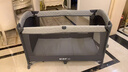 优乐博（ULOP）折叠婴儿床可移动拼接床多功能宝宝床带尿布台新生儿摇床哄娃神器 加大款灰色[蚊帐+尿布台+床铃] 实拍图