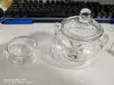 美斯尼耐热玻璃茶壶泡花茶壶茶杯带把手过滤网加厚耐热功夫玻璃茶具套装 实拍图