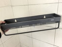 四季沐歌（MICOE）卫生间置物架 太空铝免打孔厕所洗手台厨房收纳壁挂浴室置物架1个 实拍图