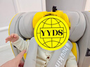 Heekin德国 儿童安全座椅汽车用0-4-12岁婴儿宝宝360度旋转ISOFIX硬接口 时尚黄(ISOFIX+360度旋转) 实拍图