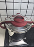 膳魔师高压锅压力锅单手开合安全防爆304不锈钢灶具通用年会礼品送礼 勃艮第红-黄金容量+蒸屉 22cm 6L 实拍图