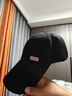 【热巴同款】加大棒球帽帽子男女大头围显脸小春夏字母百搭棒球帽 侧标-黑色 实拍图