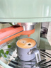 Delonghi/德龙复古系列 ECO310半自动咖啡机家用奶泡一体 泵压式不锈钢锅炉 意式美式拿铁浓缩咖啡 橄榄绿 实拍图