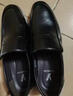 意尔康皮鞋秋季商务休闲套脚皮鞋舒适牛皮中老年爸爸鞋 97689W 黑色 42 实拍图