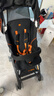 好孩子（gb）口袋车®婴儿推车可登机遛娃轻便折叠带减震旅行车6个月-4岁 黑橙 实拍图