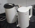 美的（Midea）电热水壶家用烧水壶泡茶0涂层食品级304不锈钢自动断电双层防烫全钢无缝1.5L大容量 MK-HJ1566 实拍图