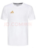 阿迪达斯（adidas）T恤男夏季运动透气轻薄宽松棉短袖  【棉质】白/金 3XL 实拍图