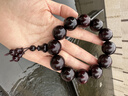 紫辰檀《千年树龄老料》满金星印度小叶紫檀手串文玩佛珠子男女款满天星 满金星紫檀手串20mm12颗葫芦款 实拍图