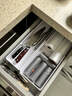 懒角落抽屉收纳盒多功能分隔盒餐具筷子储物盒化妆品整理盒可伸缩中号 实拍图