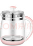 养生壶配件通用壶身单壶高硼硅玻璃裸壶单卖适用于九阳美的荣事达烧水壶 四环粉色 实拍图