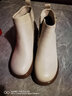 意尔康短靴女加绒厚底切尔西大码鞋妈妈短靴子 26619W 深咖    37 实拍图