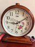 康巴丝（Compas）挂钟古典欧式座钟表复古客厅装饰台钟创意卧室床头时钟石英钟 3020数字木纹 实拍图
