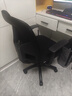 得力（deli）4900S 人体工学靠背办公椅/电脑椅/职员椅 可升降转椅舒棉坐垫 黑 实拍图