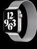 KMaxAI适用Apple Watch S12/11米兰尼斯表带 苹果手表SE3不锈钢磁吸手表带iwatch s10金属编织表链 银色 实拍图