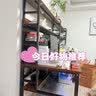 木亦凡实木电脑桌洞洞板书桌书架一体办公桌置物架书桌学生专用卧室桌子 【金橡色+黑架】三层书架+洞洞板 80x60x178cm+送洞洞板20件套 实拍图