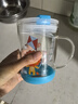 富光玻璃杯家用儿童牛奶杯子带刻度吸管水杯男女宝宝冲泡奶粉杯带把手 实拍图