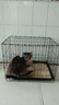 京喜狗笼子 室内折叠带厕所 泰迪比熊中小型犬 送货上门 卡扣组装款【58*43*50cm】黑色 实拍图