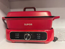 苏泊尔（SUPOR）电蒸锅 电煮锅 电火锅 家用多功能烤鱼烤肉锅 多用途分体不粘料理锅 蒸煮炖涮电热锅H3423FK863A 实拍图
