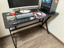 锦汐 电脑桌台式家用电竞桌椅套装办公桌简约书桌游戏桌书房写字桌子 120*60 单桌【炭纤维纹路桌面】 实拍图