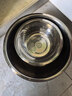 美厨（MAXCOOK）316L不锈钢盆筛2件套 22cm加厚洗菜盆沥水盆米筛味斗套装MCWA5721 实拍图