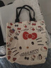 卡通蝴蝶结新款日系极简帆布包单肩上课通勤耐磨手提包 KT大猫须帆布包 实拍图