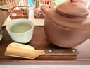 茗器堂黄铜实木茶道六君子套装茶夹养壶笔茶叉茶勺茶刀泡茶工具茶具配件 铜木茶勺（黑檀木） 实拍图