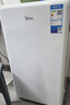 美的（Midea）116L单门小冰箱白色复古双温冷藏冷冻客厅办公室租房宿舍美妆家用办公小型迷你冰箱BCD-116M 实拍图