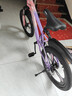 凤凰山地自行车男女变速山地车碟刹青少年儿童自行车学生单车 星际 粉紫【单速+三刀轮】 20寸【适合125-160cm】 实拍图