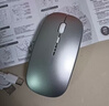 英菲克（INPHIC）M1无线鼠标可充电办公蓝牙三模电量显示静音便携适用于惠普华硕苹果IPAD笔记本电脑无限轻音 【无线-2.4G充电版-轻音按键】太空银 实拍图