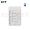 B.O.W航世 HB157 无线蓝牙数字小键盘 迷你键盘 财务会计收银证券用 可充电蓝牙键盘 白色 实拍图