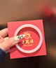 老凤祥白月光玉手镯冰种宽条玉髓镯子女首饰妈妈生日礼物女友老婆 [56圈口]10N白月光手镯 实拍图