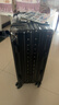 双星（doublestar）行李箱28寸大容量箱登机箱拉杆箱20寸男女铝框旅行箱密码皮箱子 豪华铝框款（曜石黑） 22寸（短期出行，可坐人） 实拍图