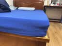 蓝盒子裸床笠床单床垫保护罩吸湿排汗防滑懒人天丝细旦莫代尔蓝1.5x1.9m 实拍图