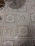萱舍桌布防水防油客厅茶几垫餐桌长方形台布防烫pvc保护膜床头柜盖布 彩金珠粉/蕾丝 120*160cm 实拍图