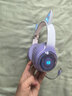 萌可儿无线蓝牙耳机儿童耳麦头戴式耳返耳机背书神器学生阅读专用学习诵读背诵跟读男女生送孩子生日礼物 渐变紫（蓝牙+耳返+插卡功能） 高保真耳返+高音质 实拍图