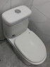 柯鲸 家用马桶坐便器大冲力超漩虹吸式静音连体座便器小户型抽水马桶 经济款  （400坑距）直冲式+大冲力 实拍图