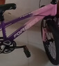 永久（FOREVER）儿童山地车儿童自行车儿童山地自行车6到12岁小学生新款变速单车 标配粉紫|单速+辐条轮+后座+车灯 22寸|身高140-165cm 实拍图