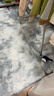 梦蜓长绒丝毛客厅地毯茶几卧室飘窗床边毯垫  简约银灰 70*160cm 实拍图