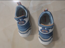 巴布豆童鞋春款男女宝宝毛毛虫学步鞋防滑软底机能鞋婴幼儿童鞋靛蓝22码 实拍图