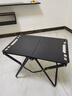 小魔户外折叠桌IGT露营桌多功能战术桌野餐桌轻量化便携露营装备 黑 实拍图