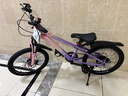 凤凰山地自行车男女变速山地车碟刹青少年儿童自行车学生单车 星际 粉紫【变速+辐条轮】 20寸【适合125-160cm】 实拍图