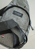 胸包男士尼龙布胸包大容量多功能运动户外休闲单肩背包斜挎包 灰色 实拍图